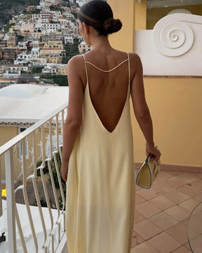 Backless Vacation Long Dress