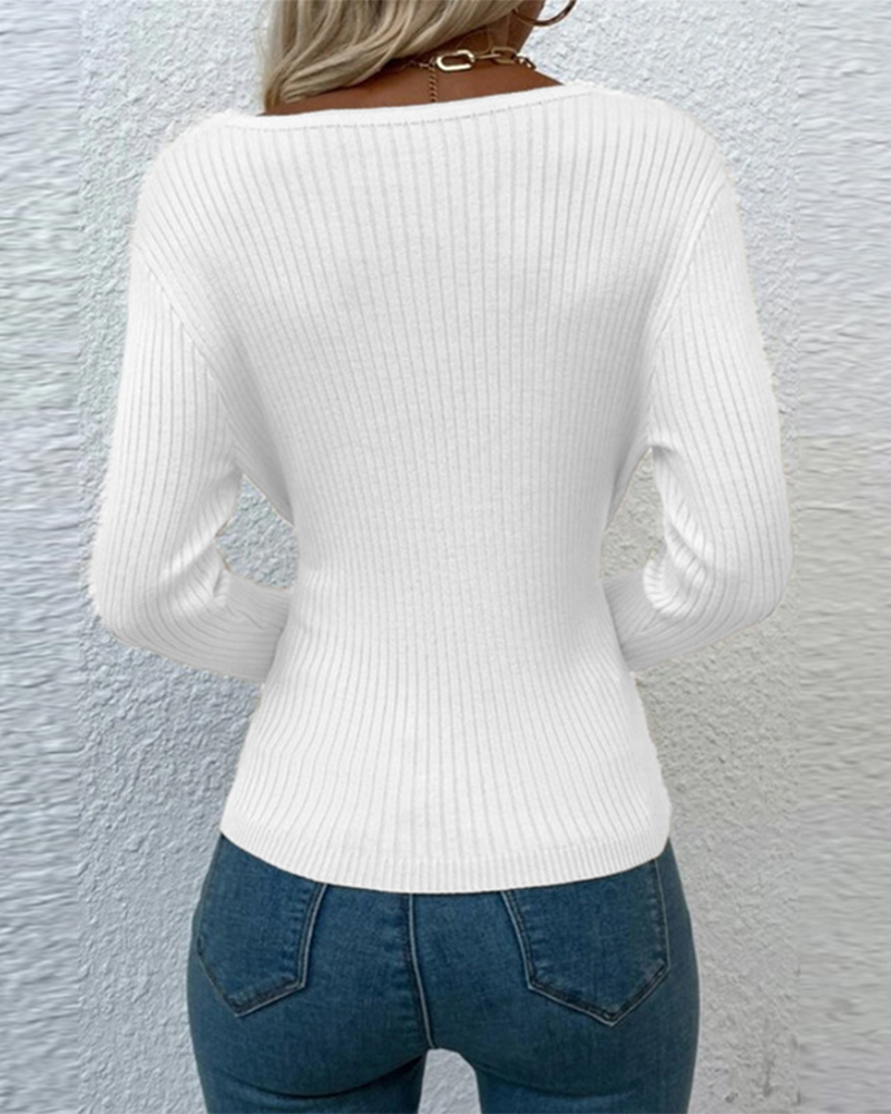 Irregular Crossings Sweater