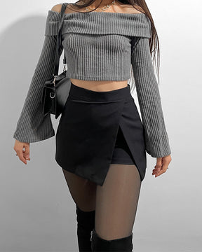 Front Slit Shorts Blazer Skirt (Pre-Sale)