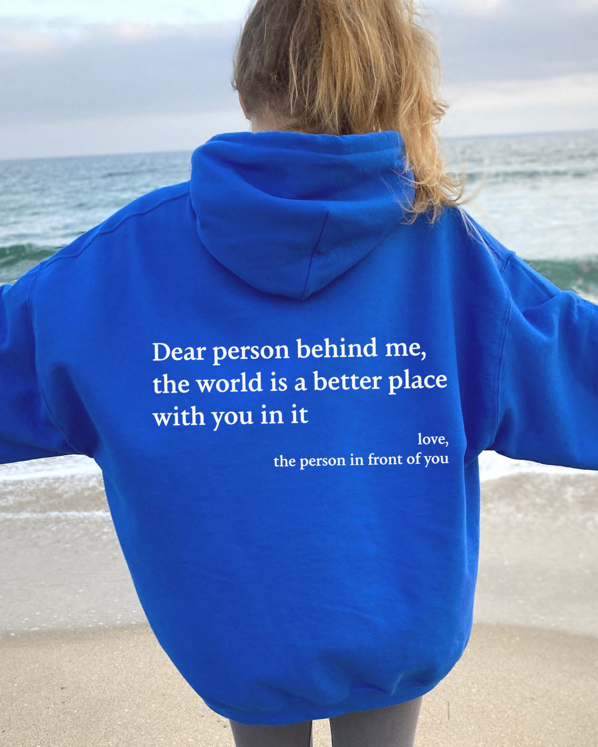 Sweatshirt mit Kapuze und Buchstaben-Print