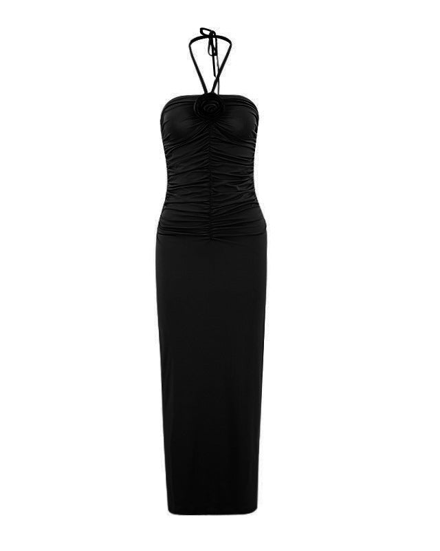 Sexy Strapless Backless Slim Bodycon Long Dress