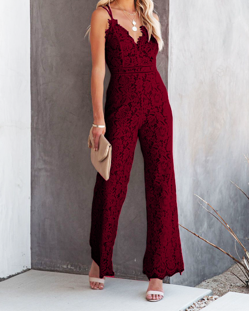 Elegant Lace Jumpsuit