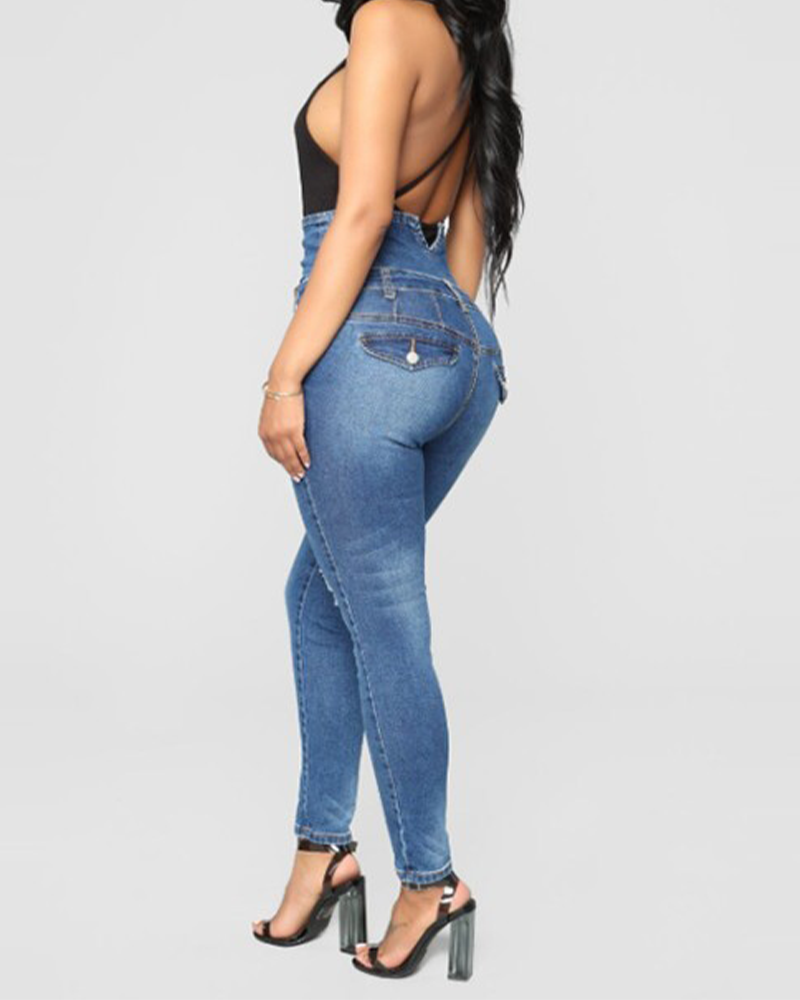 High-Waisted Powerful Slim Jeans