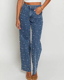 Vintage Studded Jeans