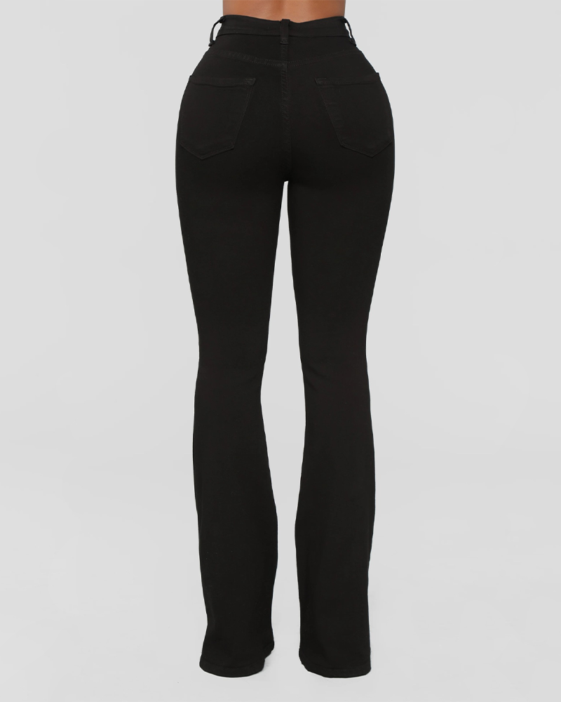 Stretchy High-Waisted Pants