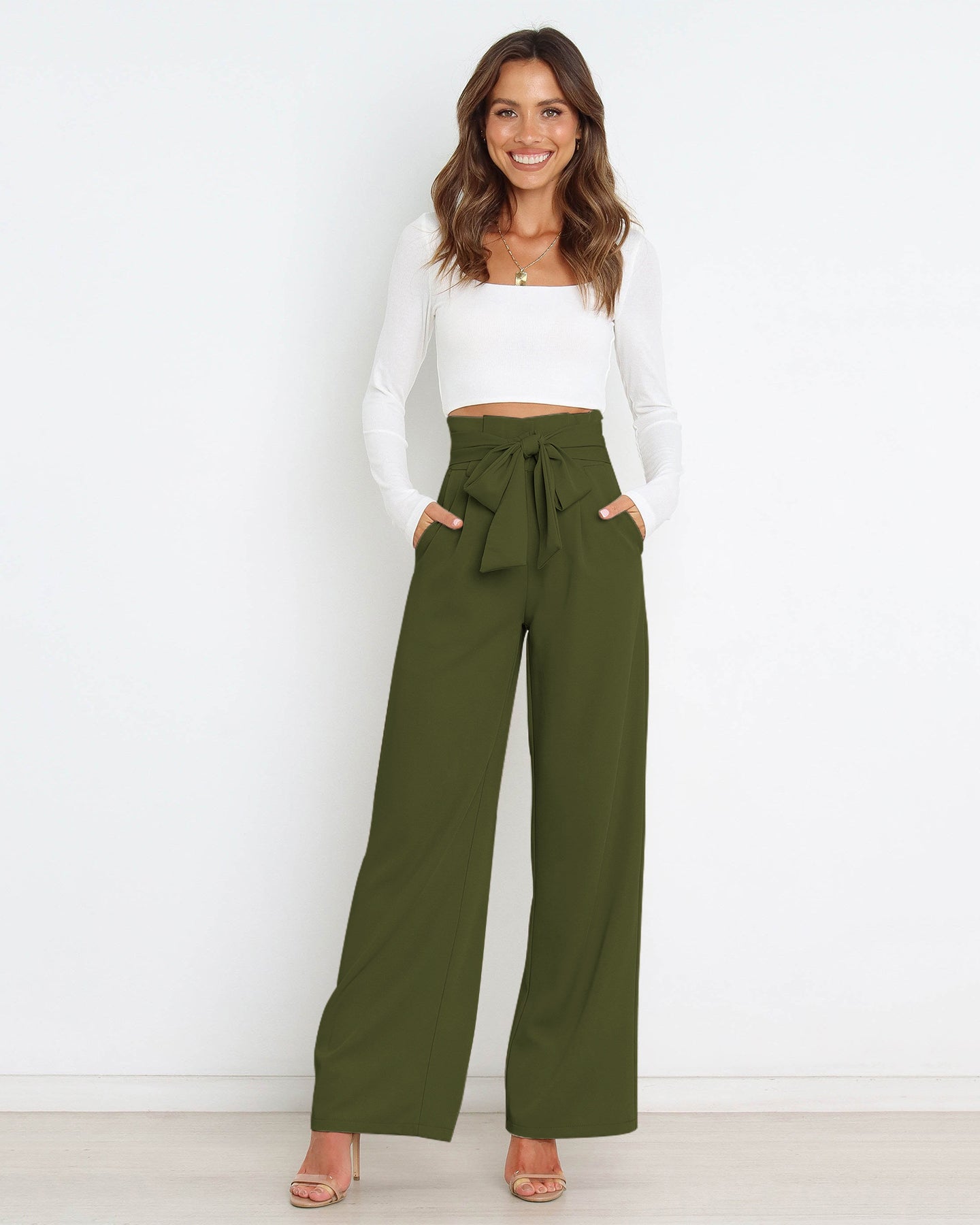 Casual Versatile Wide Leg Trousers