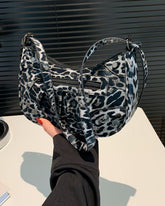 Vintage Leopard Print Shoulder Bag Handbag