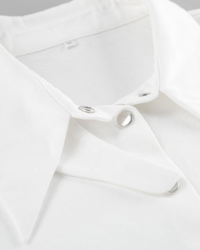 Lapel Loose Cotton Shirt