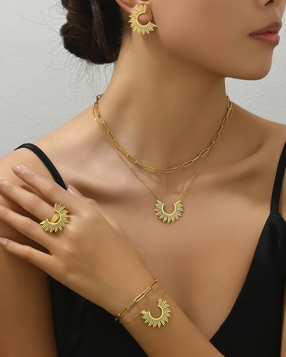 Sunflower Jewelry Set