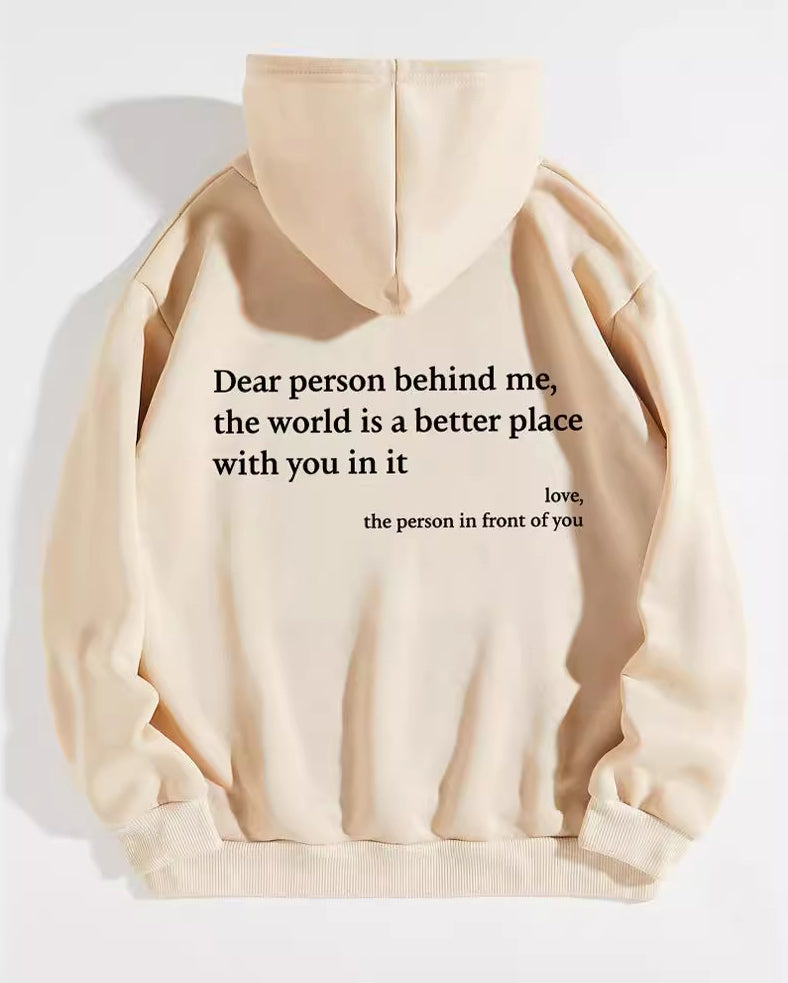 Sweatshirt mit Kapuze und Buchstaben-Print