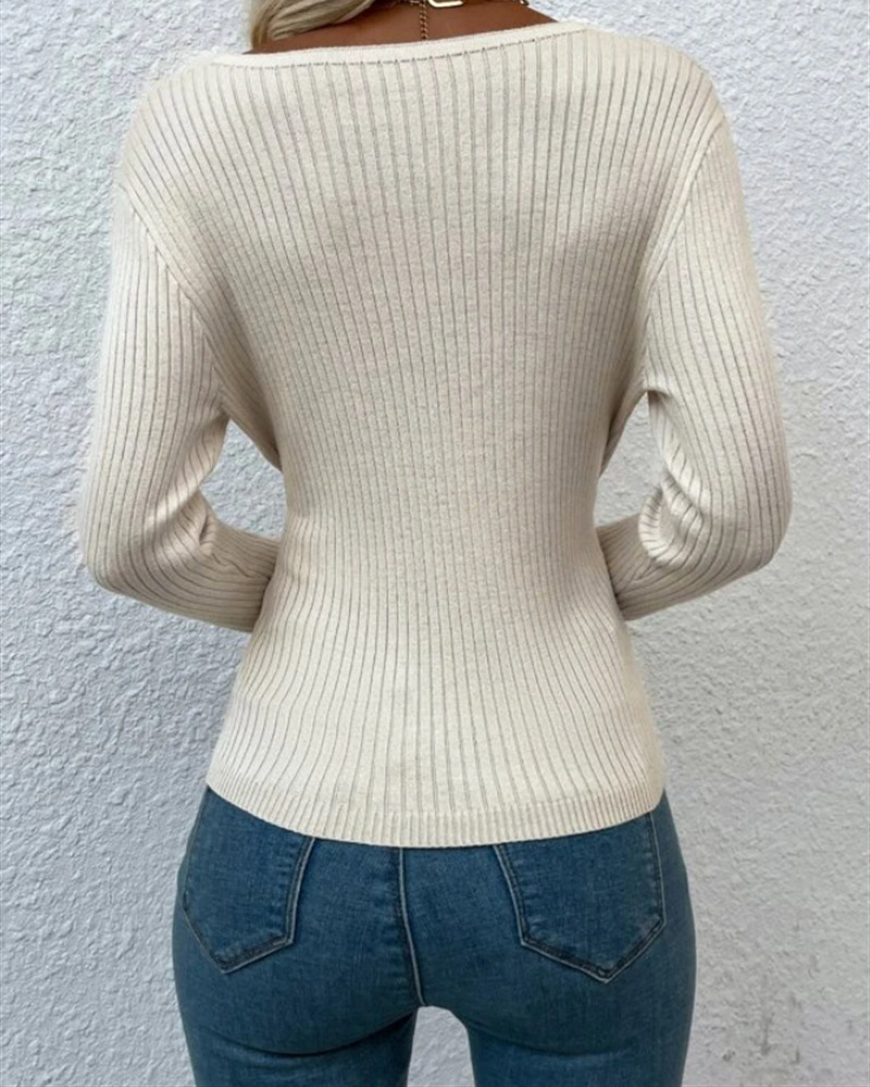 Irregular Crossings Sweater