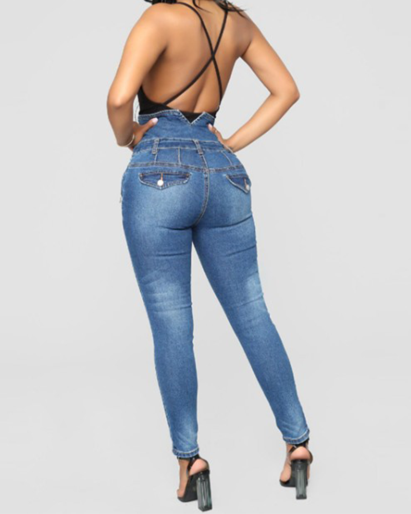 High Waist Power Slim Jeans