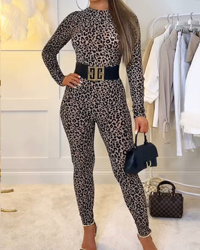 Leopard Print Jumpsuit (Pre-Sale)