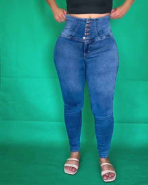 Girls New Lipo jeans Shaping in The Waist Area