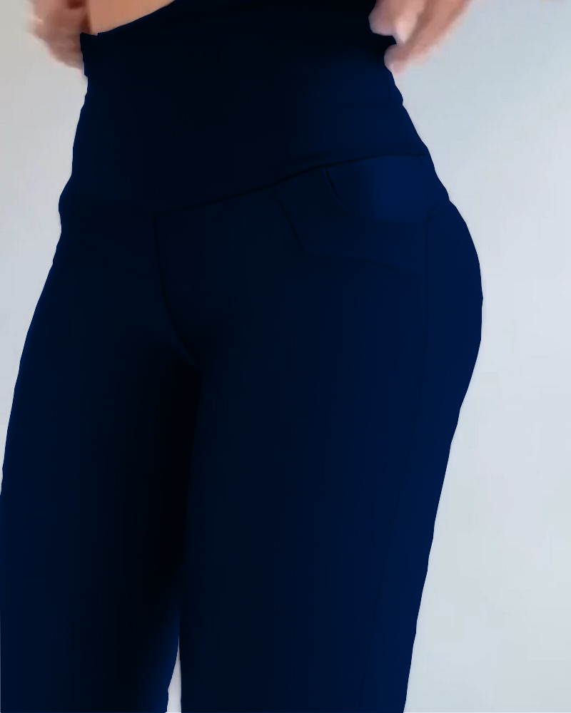 Damen-Leggings mit hoher Taille und Bauchkontrolle