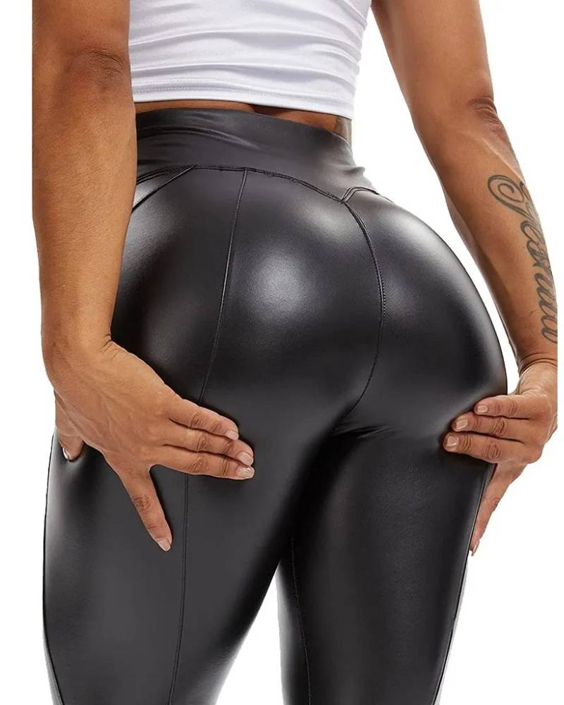 Leather Booty Shaping Pants