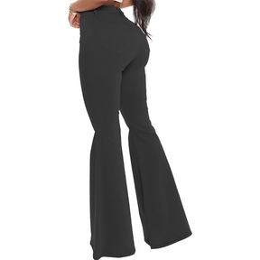 Slim-Fit-Stretch-Flare-Jeans mit hoher Taille und vielseitiger Passform