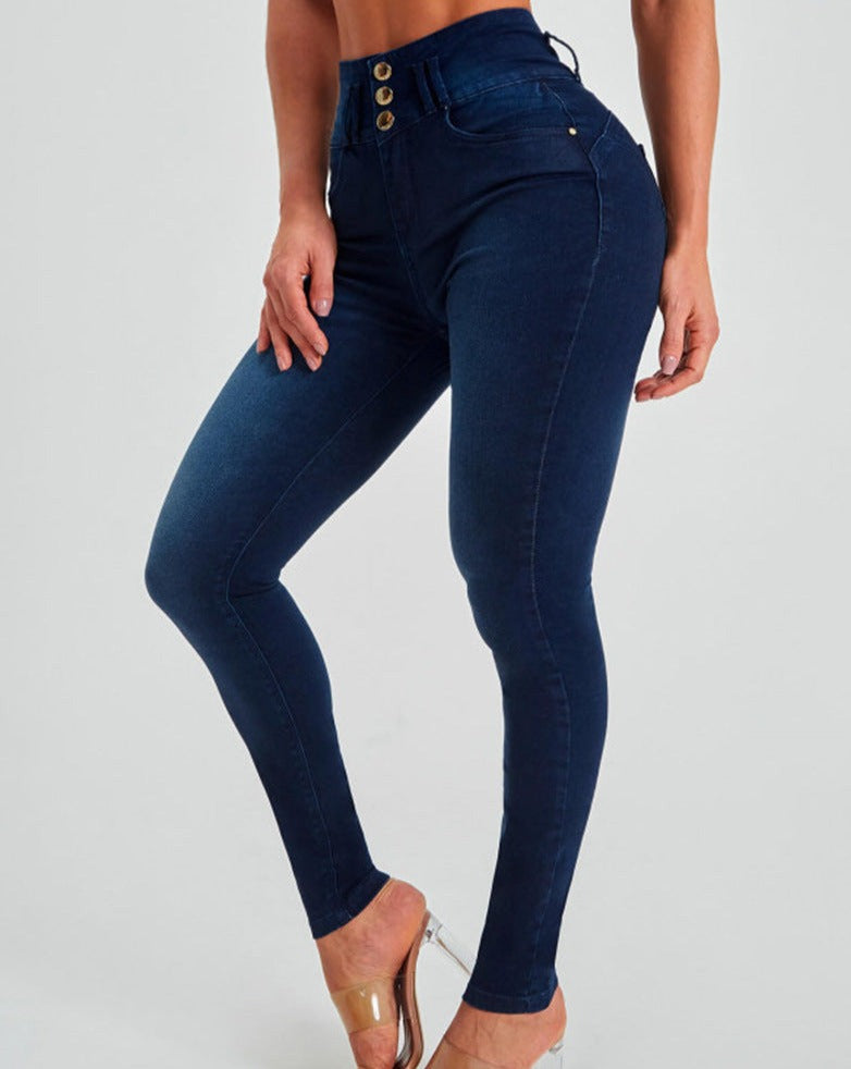 High Waisted Skinny Stretch-Shaping Butt Lifting Jeans