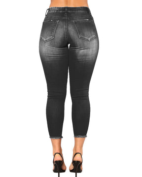 Zerrissene Jeans-Shorts für Damen