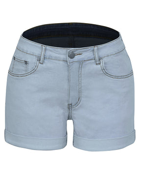 Einfache und hochelastische Jeansshorts für Damen