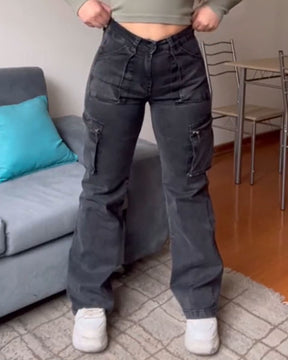 Coole Cargo-Jeans für Damen mit großen Taschen