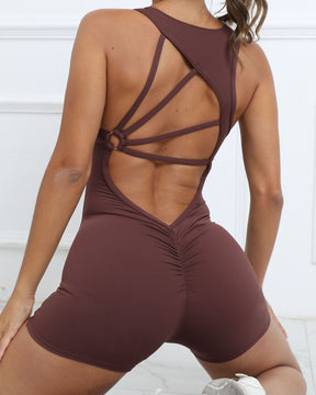 Melocotón Nalga Apretado De Secado Rápido Pantalones De Fitness Mono Deportivo Para Mujer