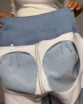 Jeans Adelgazantes Con Glúteos. Barriga y piernas flacas