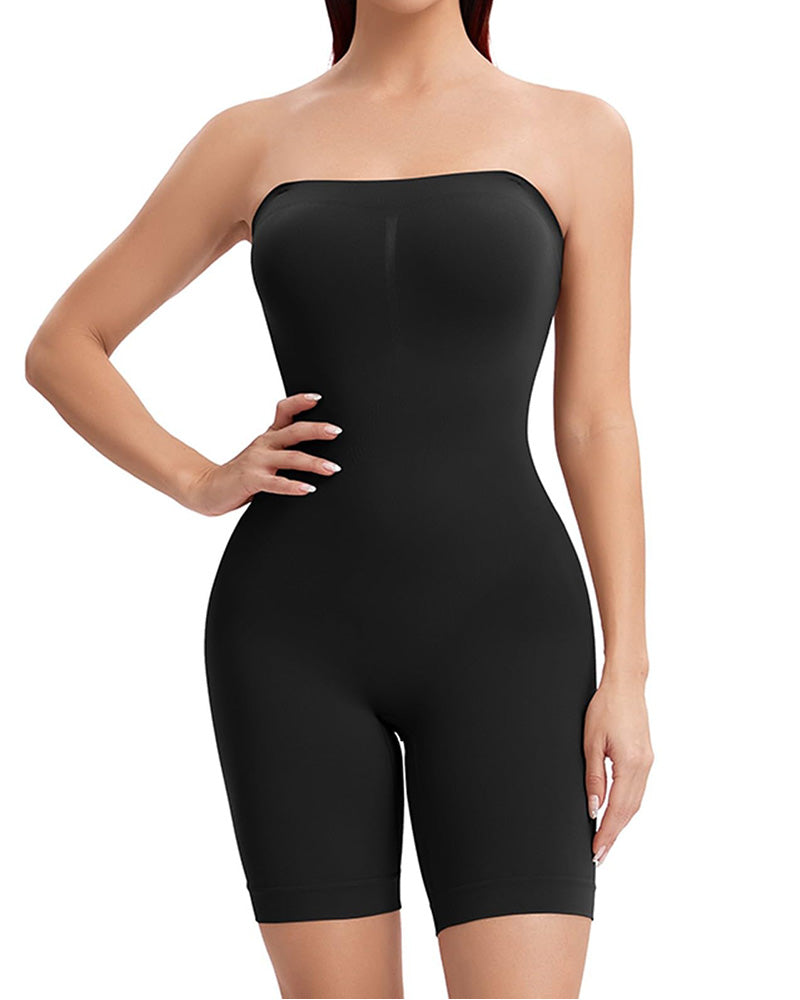 One-Piece Bodysuit Jumpsuit With Removable Straps And Top
