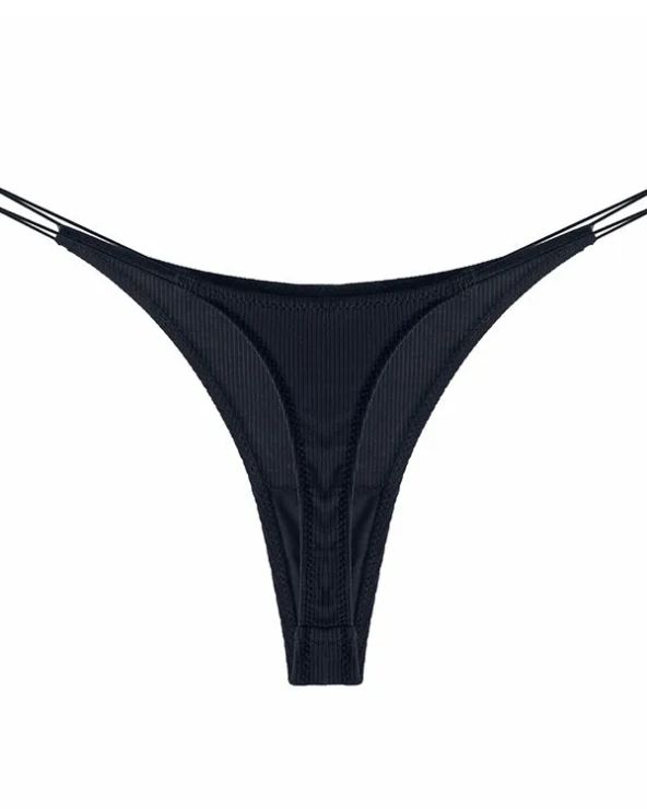 Tanga de una pieza con correas dobles transpirables para mujer