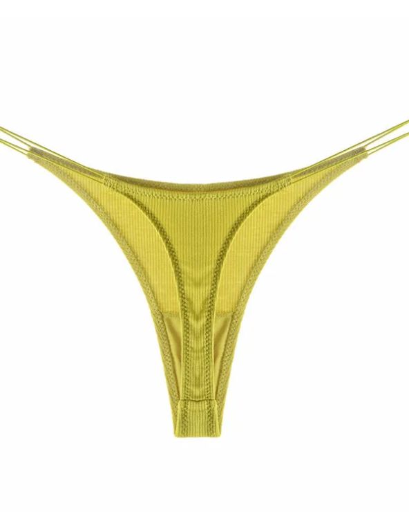 Tanga de una pieza con correas dobles transpirables para mujer