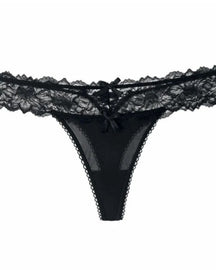 Female Mesh Solid Color Lace Underwears