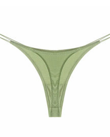 Female Breathable Double Strapes One-piece Thong