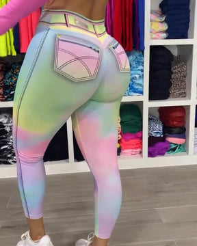 Regenbogen-Leggings