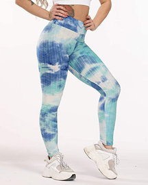 Pantalones de yoga de cintura alta para mujer que estiran las polainas de yoga para correr y entrenar