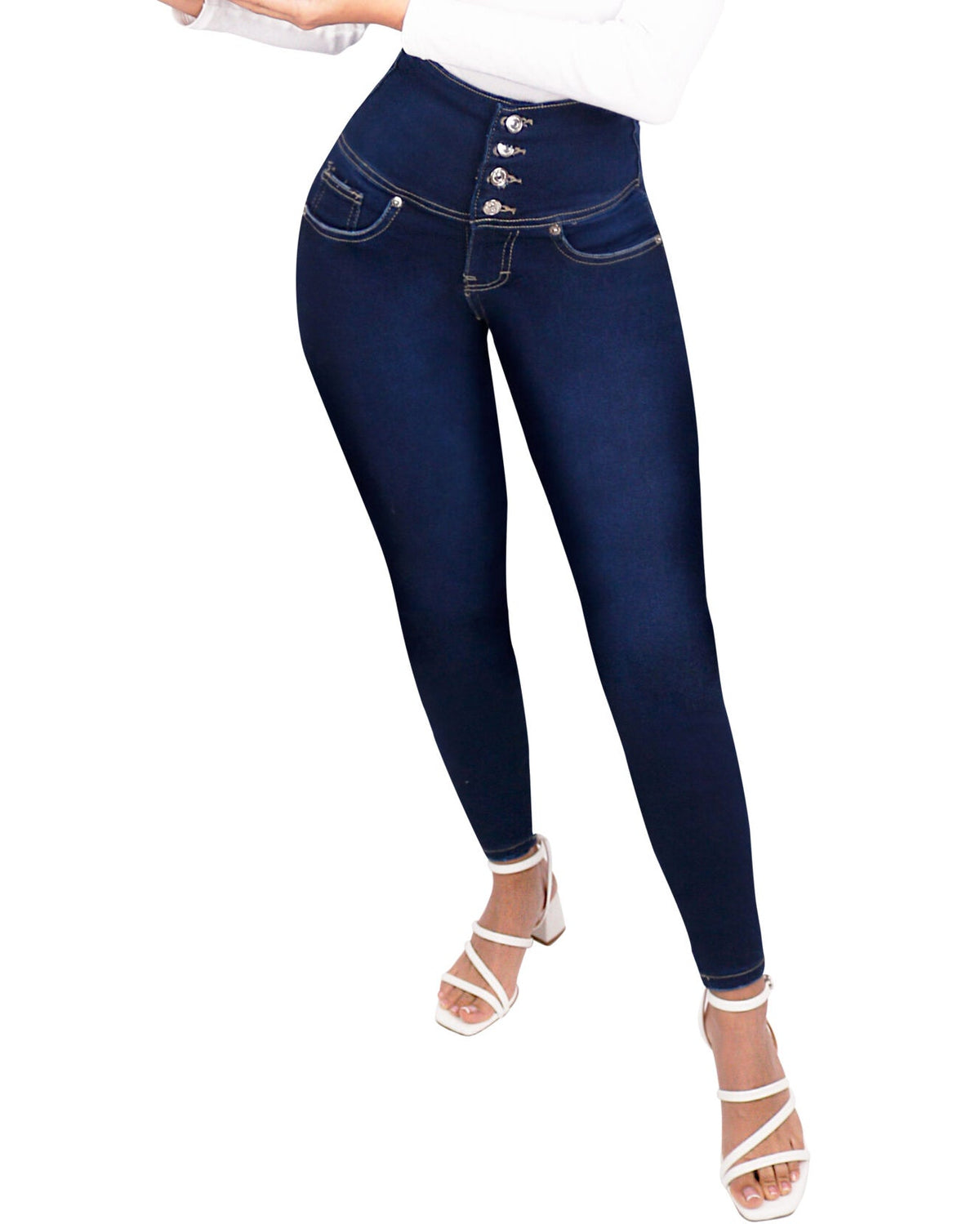 Jeans Adelgazantes Con Glúteos. Barriga y piernas flacas