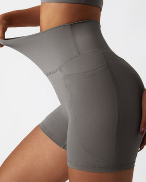 Shorts ciclistas de secado rápido con bolsillos