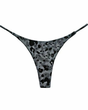 Damen-Tanga mit Leopardenmuster und T-Rücken 