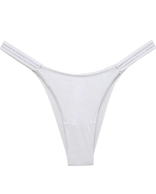 Female Glossy Dazzing Stripe T-back Underwears