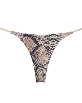 Damen-Tanga mit Leopardenmuster und T-Rücken 