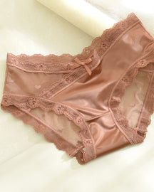 Silk Antibacterial Lace Panties